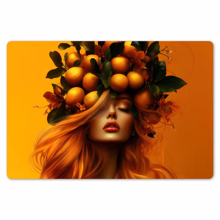 Placemat - 6 stuks - Vrouw - Citroenen - Bloesem - Geel — 7