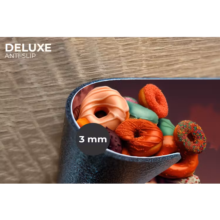 Placemat - 6 stuks - Vrouw - Donuts - Kleurrijk — 4