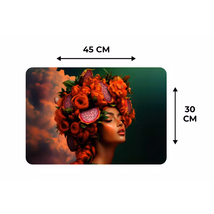 Placemat - 6 stuks - Vrouw - Drankenfruit - Rozen — 3