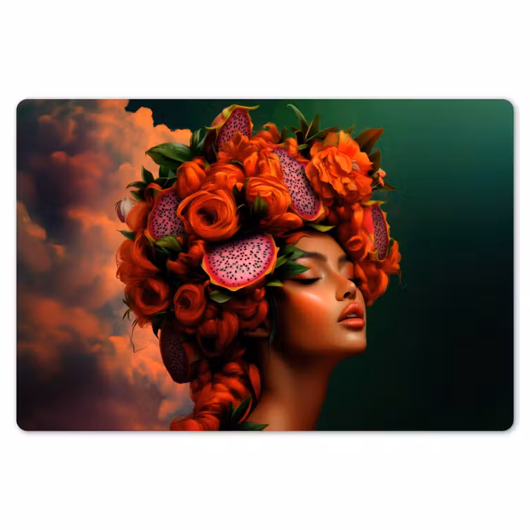 Placemat - 6 stuks - Vrouw - Drankenfruit - Rozen — 7