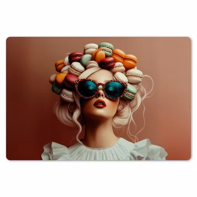 Placemat - 6 stuks - Vrouw - Macarons - Bril — 7