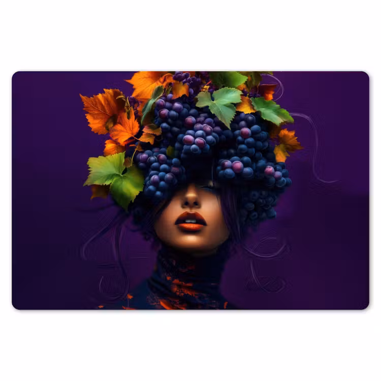 Placemat - 6 stuks - Vrouw - Paars - Druiven — 7