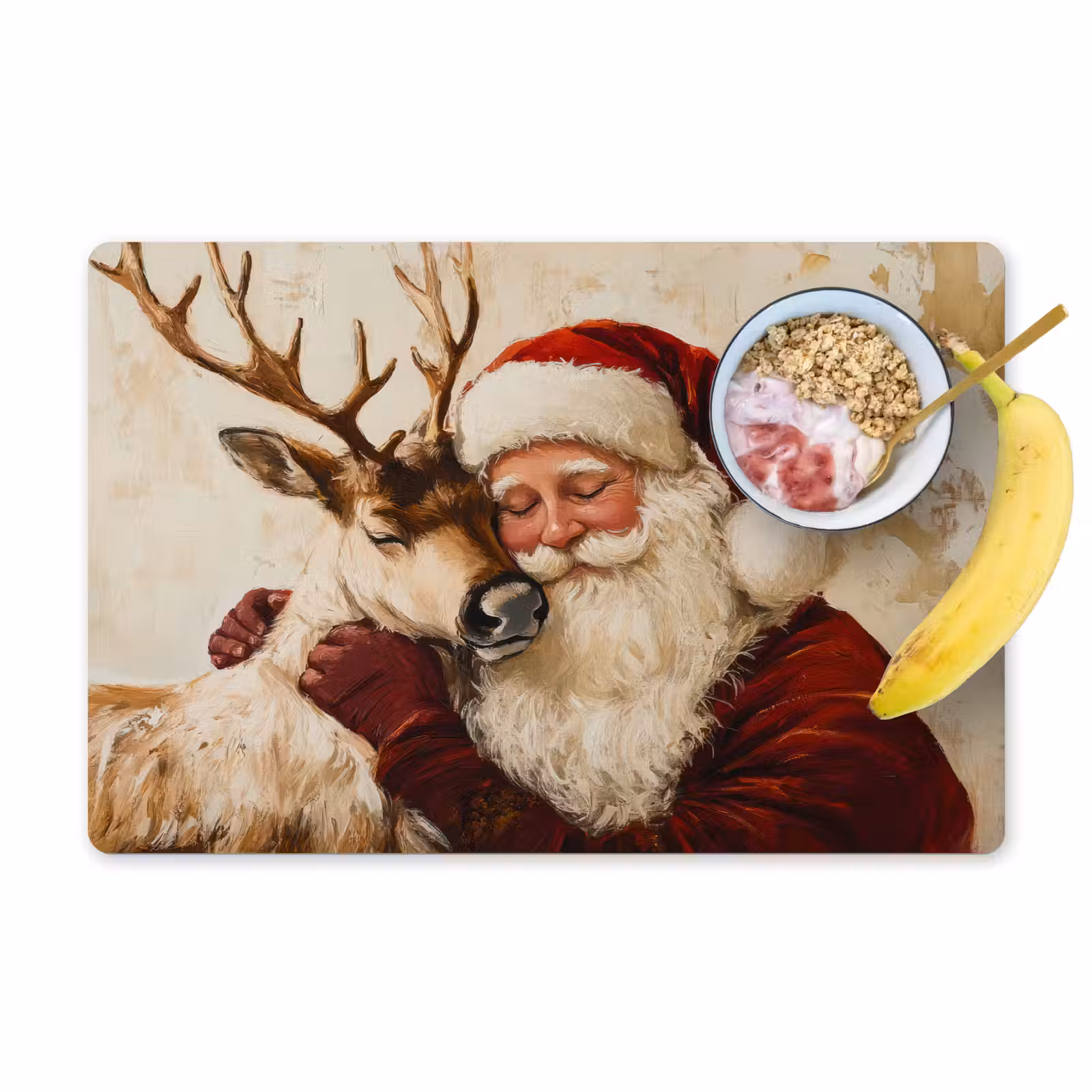 Placemat - 6 stuks - Kerstman - Rendier - Kerst - Christmas — 1