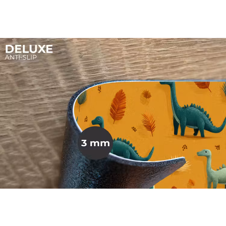 Placemat - 6 stuks - Dinosaurussen - Stekels - Herfstbladeren - Bruin — 4