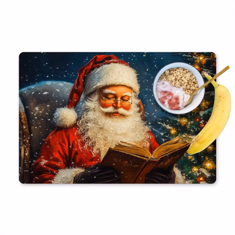 Placemat - 6 stuks - Kerstman - Kerst - Winter - Kerstboom — 1