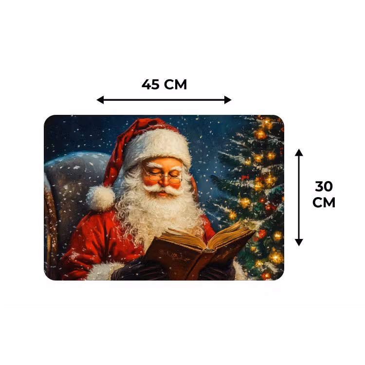 Placemat - 6 stuks - Kerstman - Kerst - Winter - Kerstboom — 3