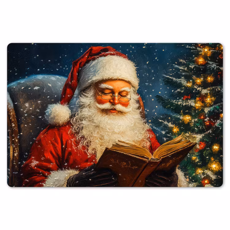 Placemat - 6 stuks - Kerstman - Kerst - Winter - Kerstboom — 7