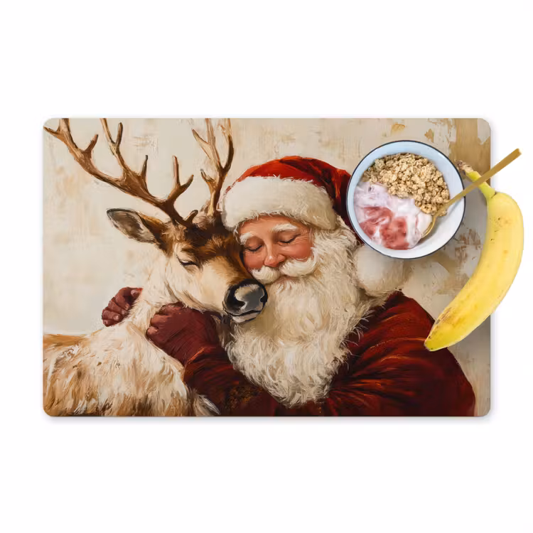 Placemat - 6 stuks - Kerstman - Rendier - Kerst - Christmas — 1
