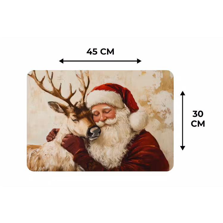 Placemat - 6 stuks - Kerstman - Rendier - Kerst - Christmas — 3