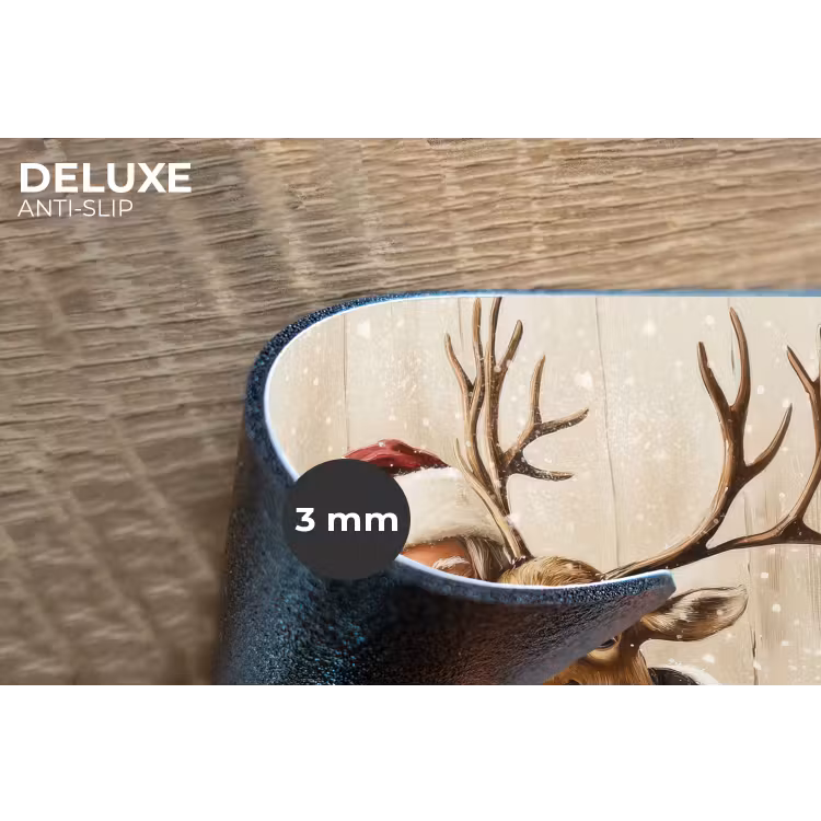 Placemat - 6 stuks - Kerstman - Rendier - Sneeuw - Kleurrijk — 4