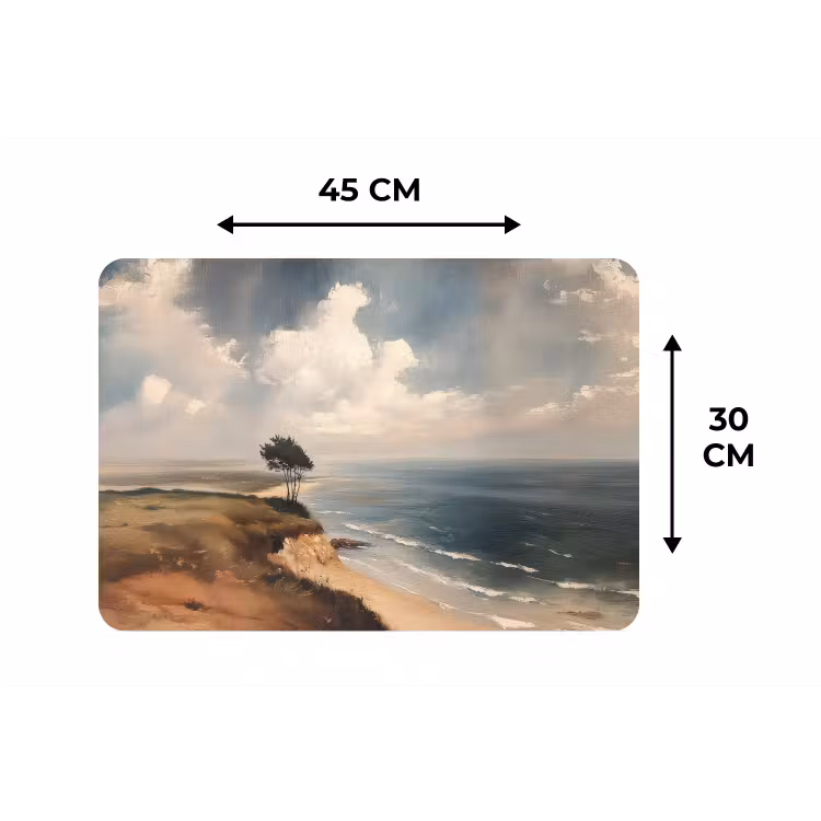 Placemat - 6 stuks - Klif - Zee - Boom — 3