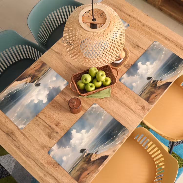 Placemat - 6 stuks - Klif - Zee - Boom — 6