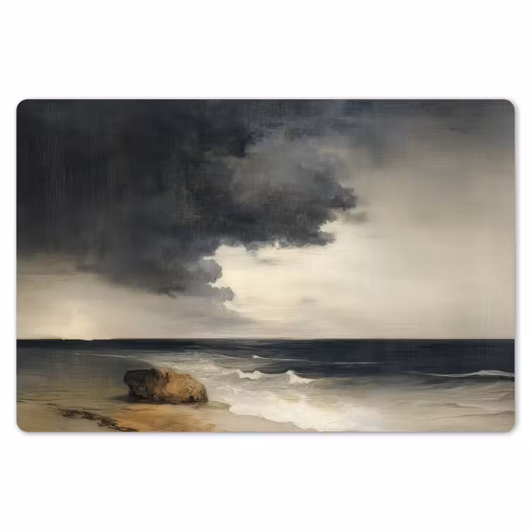 Placemat - 6 stuks - Kust - Golven - Rots - Storm — 7