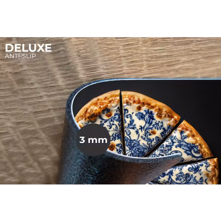 Placemat - 6 stuks - Pizza - Eten - Delftsblauw — 4