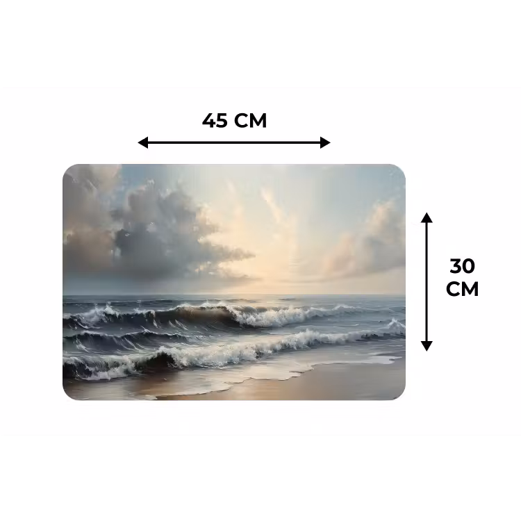 Placemat - 6 stuks - Strand - Zee - Zonsondergang — 3