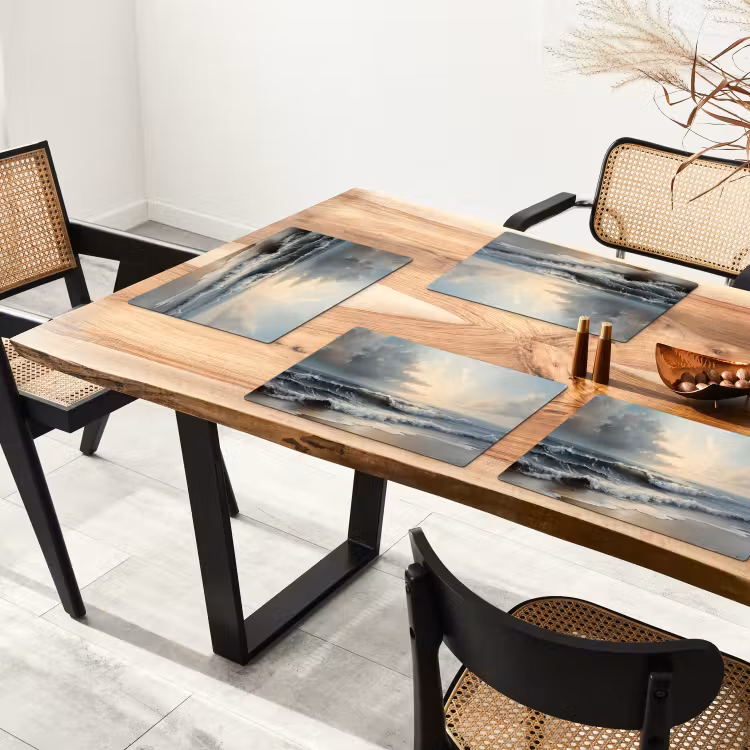 Placemat - 6 stuks - Strand - Zee - Zonsondergang — 5