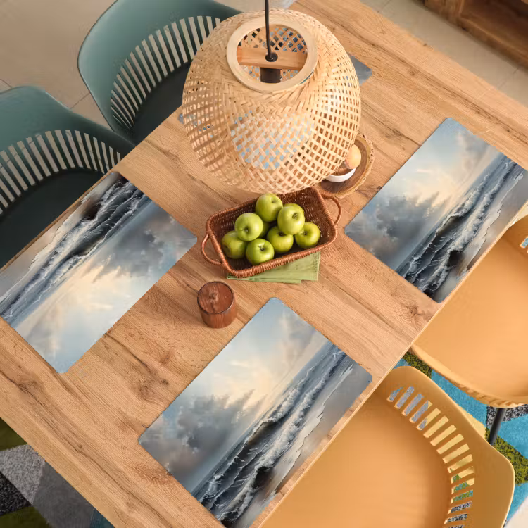 Placemat - 6 stuks - Strand - Zee - Zonsondergang — 6