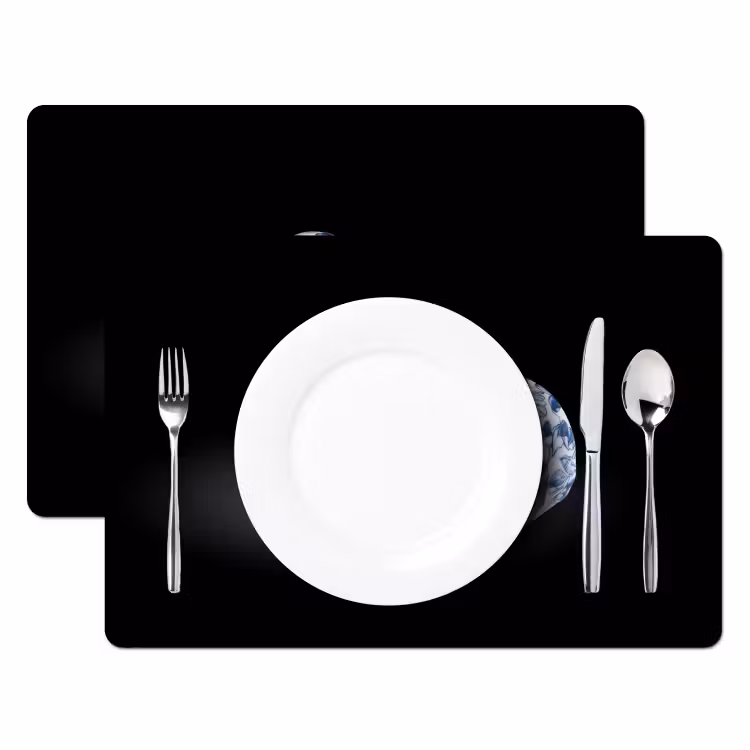 Placemat - 6 stuks - Sushi - Delfts blauw - Rijst - Vis - Elegant — 2