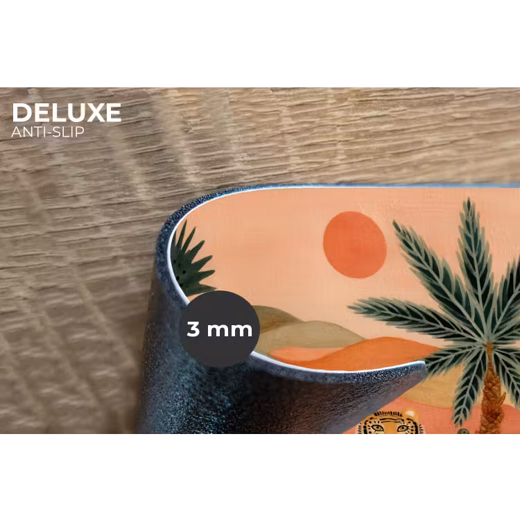 Placemat - 6 stuks - Tijger - Palmen - Cactus - Oranje — 4