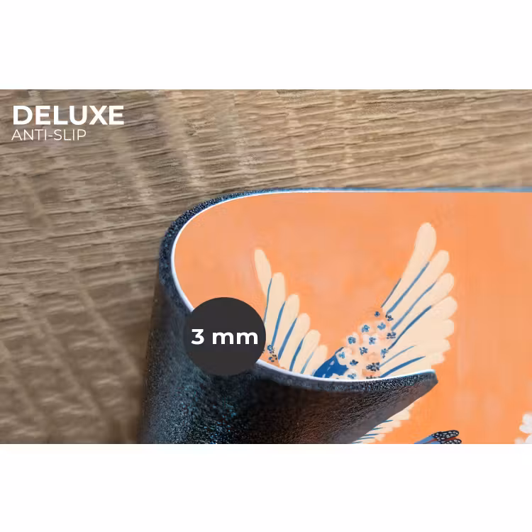 Placemat - 6 stuks - Vogel - Bloesemtakken - Warm - Kleurrijk — 4