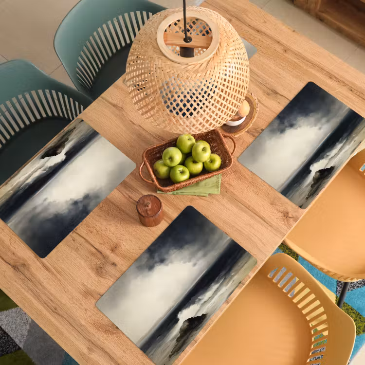 Placemat - 6 stuks - Zee - Rotsen - Storm — 6