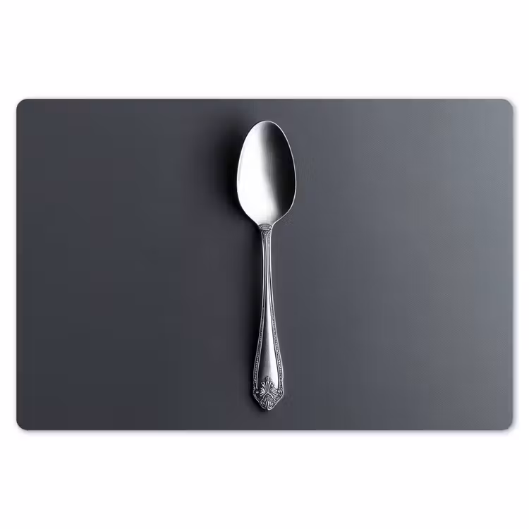 Placemat - 6 stuks - Zilver - Metaal - Lepel — 7