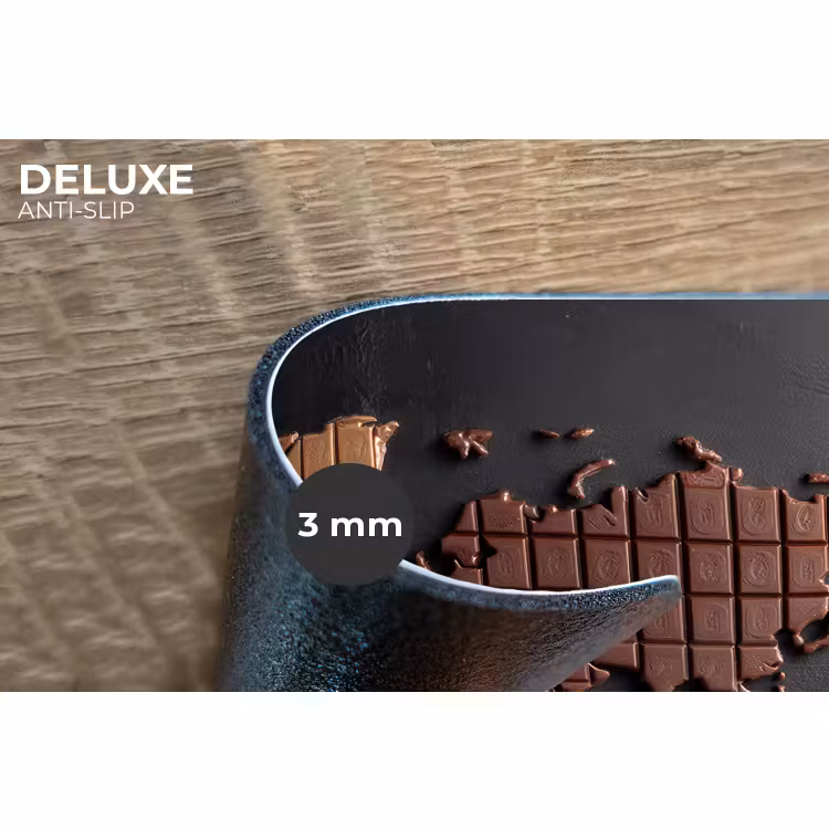 Placemat - 6 stuks - Wereldkaart - chocola - Smakelijke uitstraling — 4