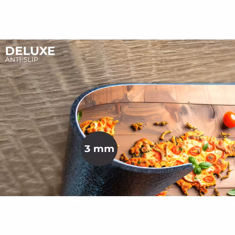 Placemat - 6 stuks - Wereldkaart - Pizza - Houten ondergrond — 4