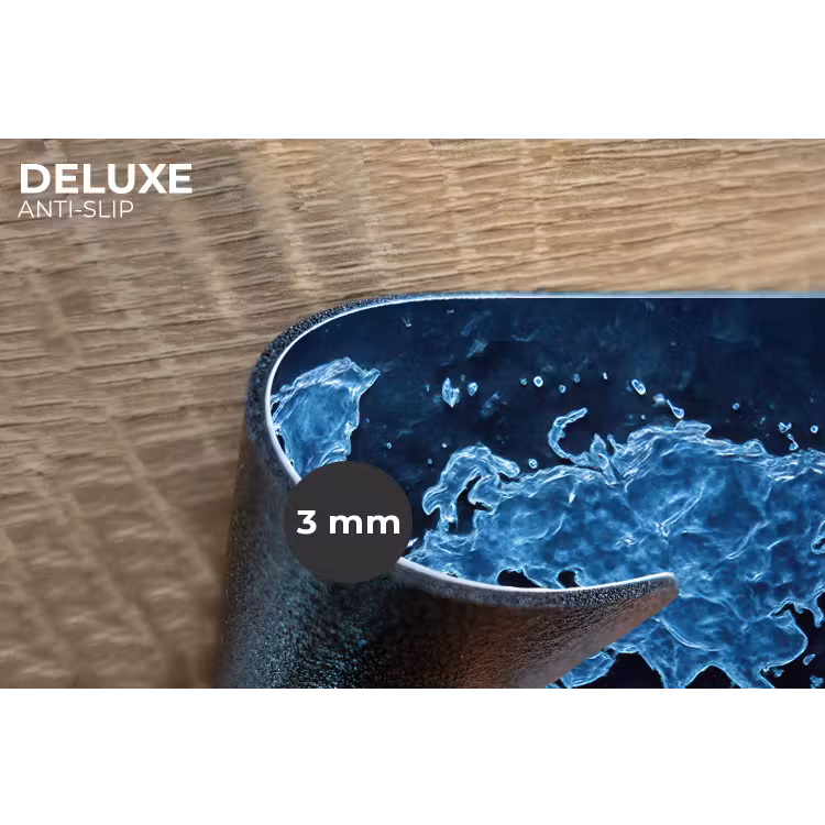 Placemat - 6 stuks - Wereldkaart - Waterstructuur - Blauw — 4