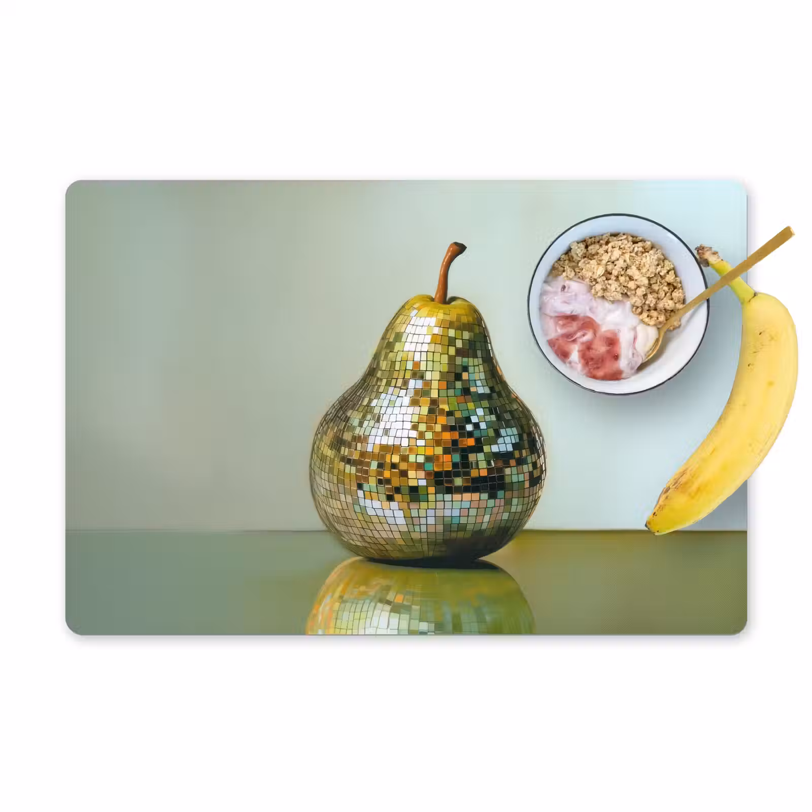 Placemat - 6 stuks - Fruit - Disco - Art - Glitter — 1
