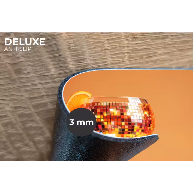 Placemat - 6 stuks - Drank - Oranje - Glitter - Disco — 4