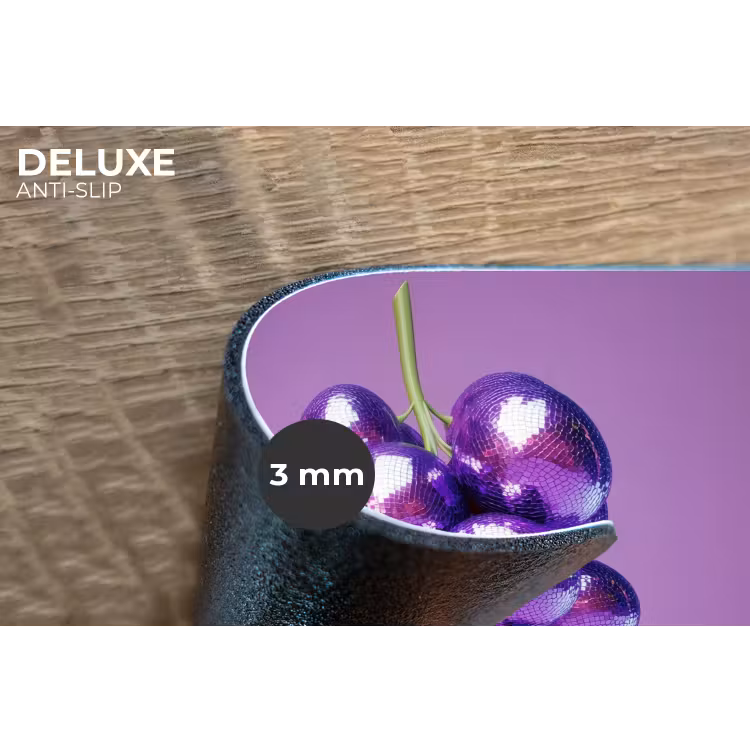 Placemat - 6 stuks - Druif - Disco - Glitter - Paars — 4
