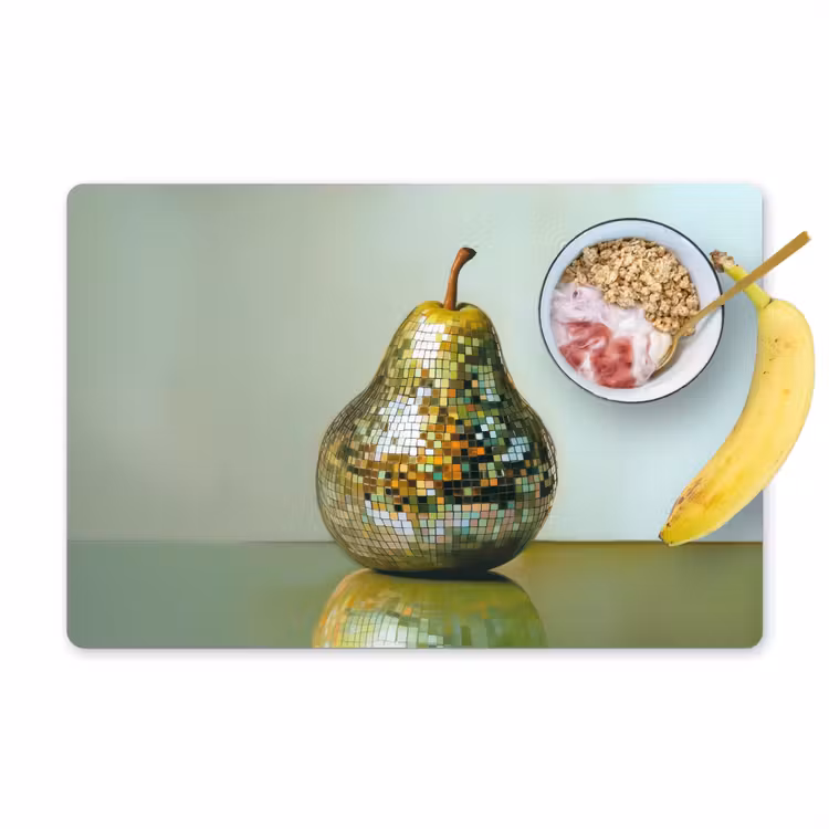 Placemat - 6 stuks - Fruit - Disco - Art - Glitter — 1