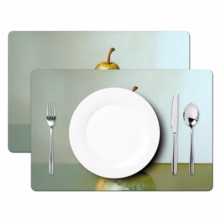 Placemat - 6 stuks - Fruit - Disco - Art - Glitter — 2
