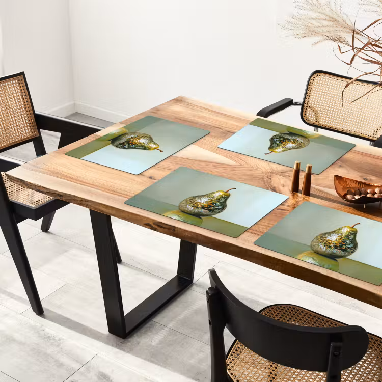 Placemat - 6 stuks - Fruit - Disco - Art - Glitter — 5