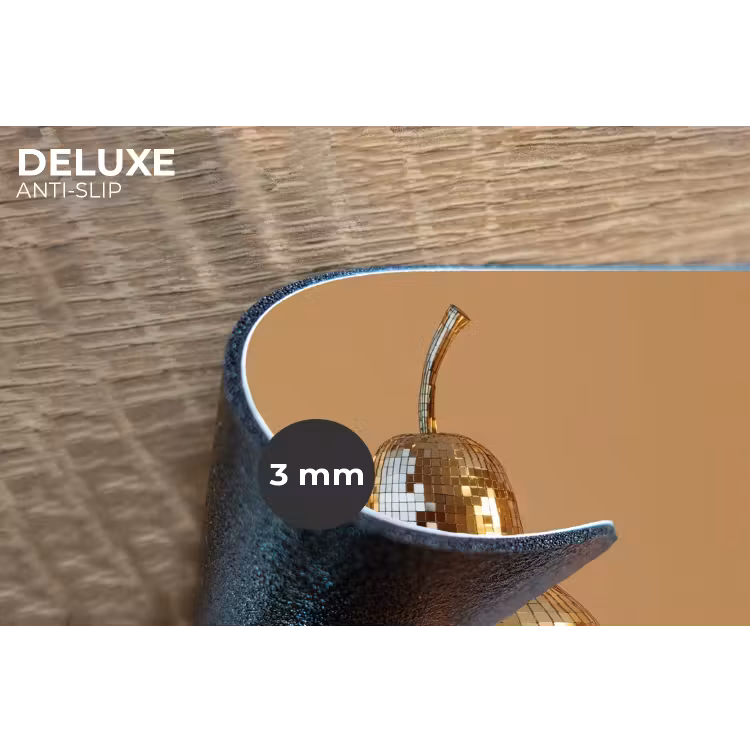 Placemat - 6 stuks - Goud - Disco - Glitter - Peer — 4