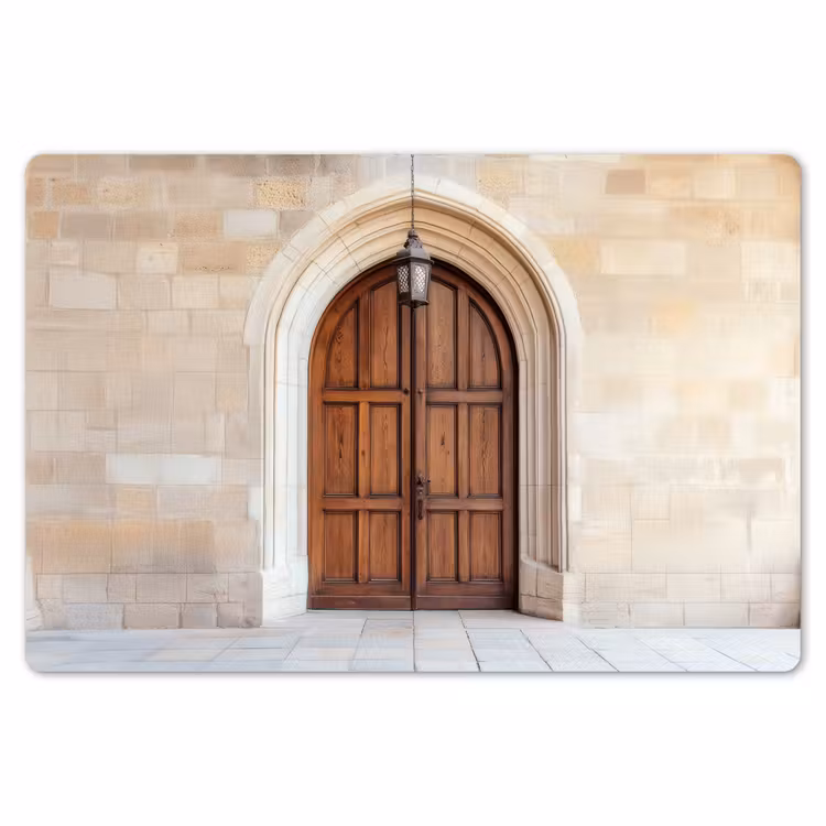 Placemat - 6 stuks - Houten - Deur - Lantaarn — 7