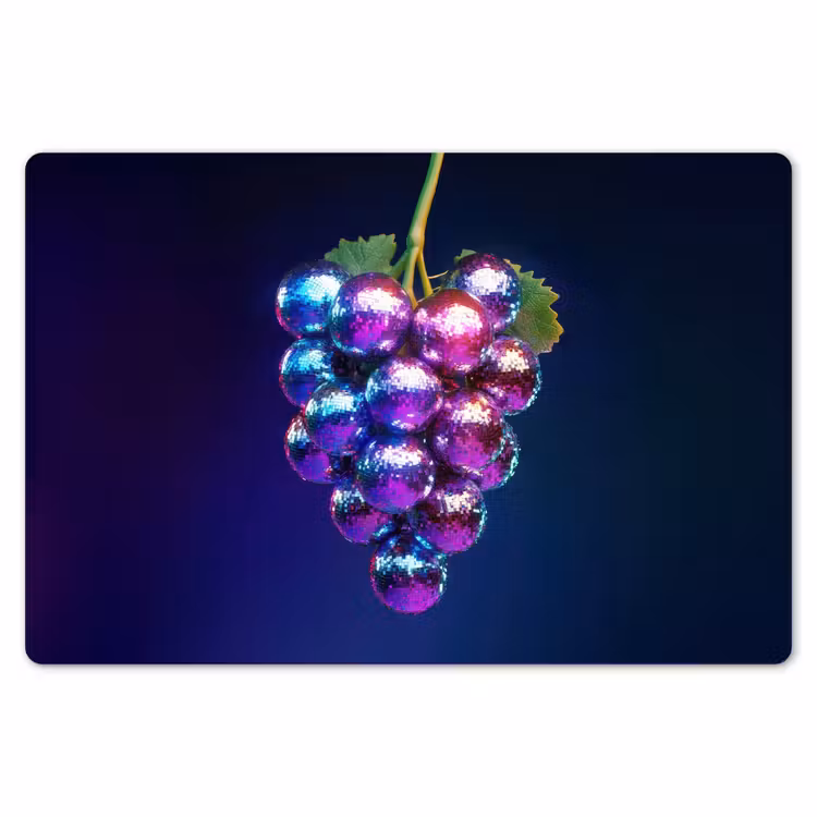 Placemat - 6 stuks - Paars - Disco - Feest - Druif — 7