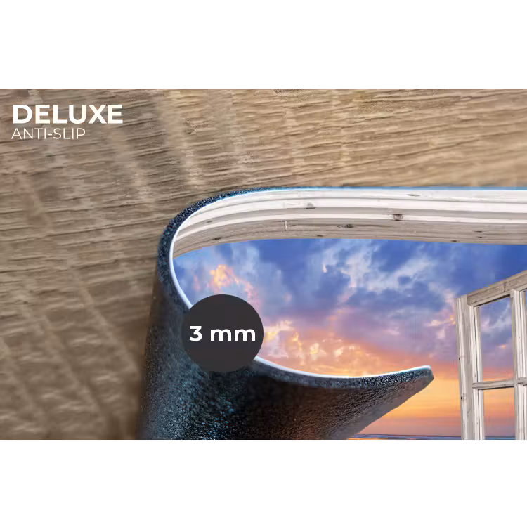 Placemat - 6 stuks - Doorkijk - Zee - Strand - Zonsondergang - Blauw — 3