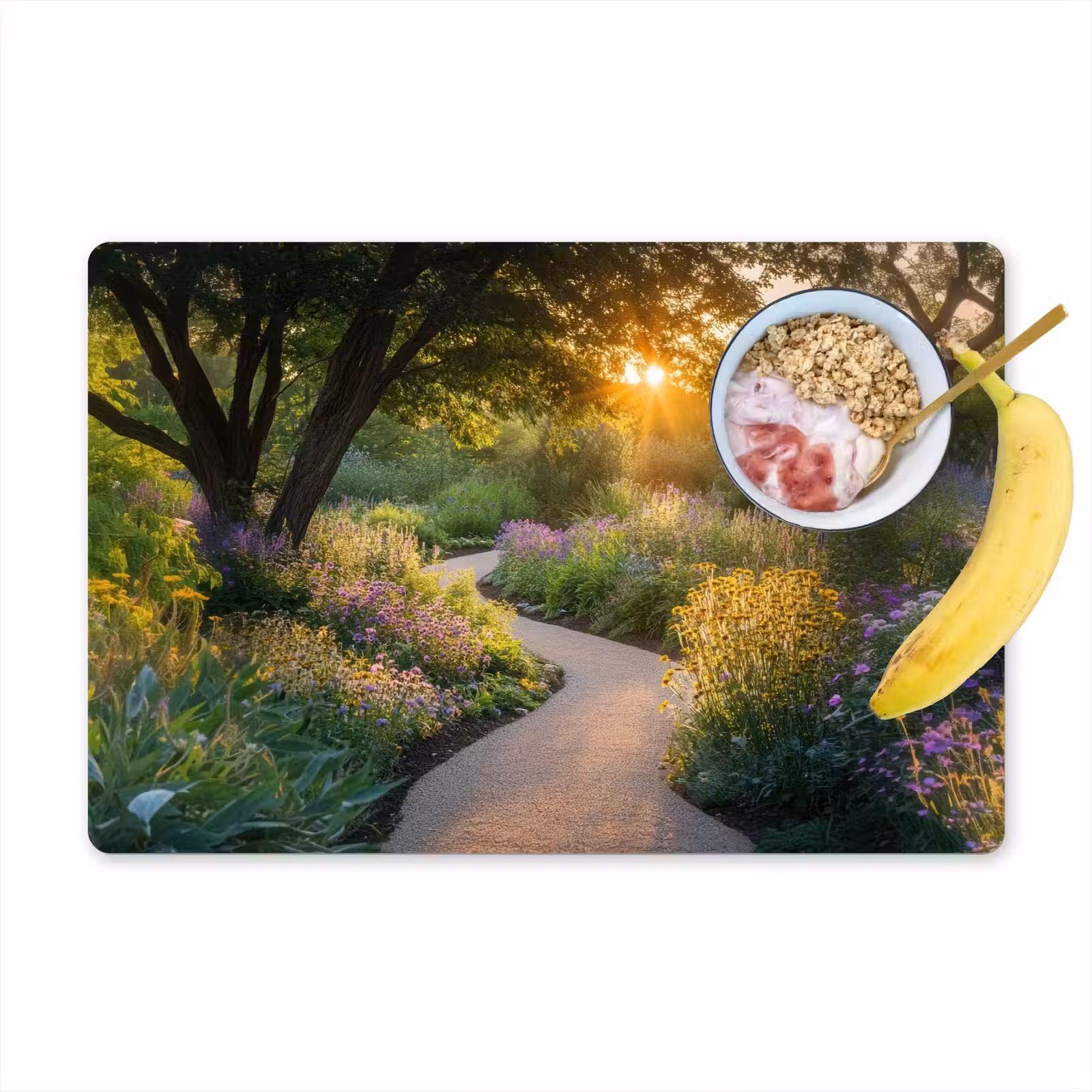 Placemat - 6 stuks - Pad - Bloemen - Park — 1