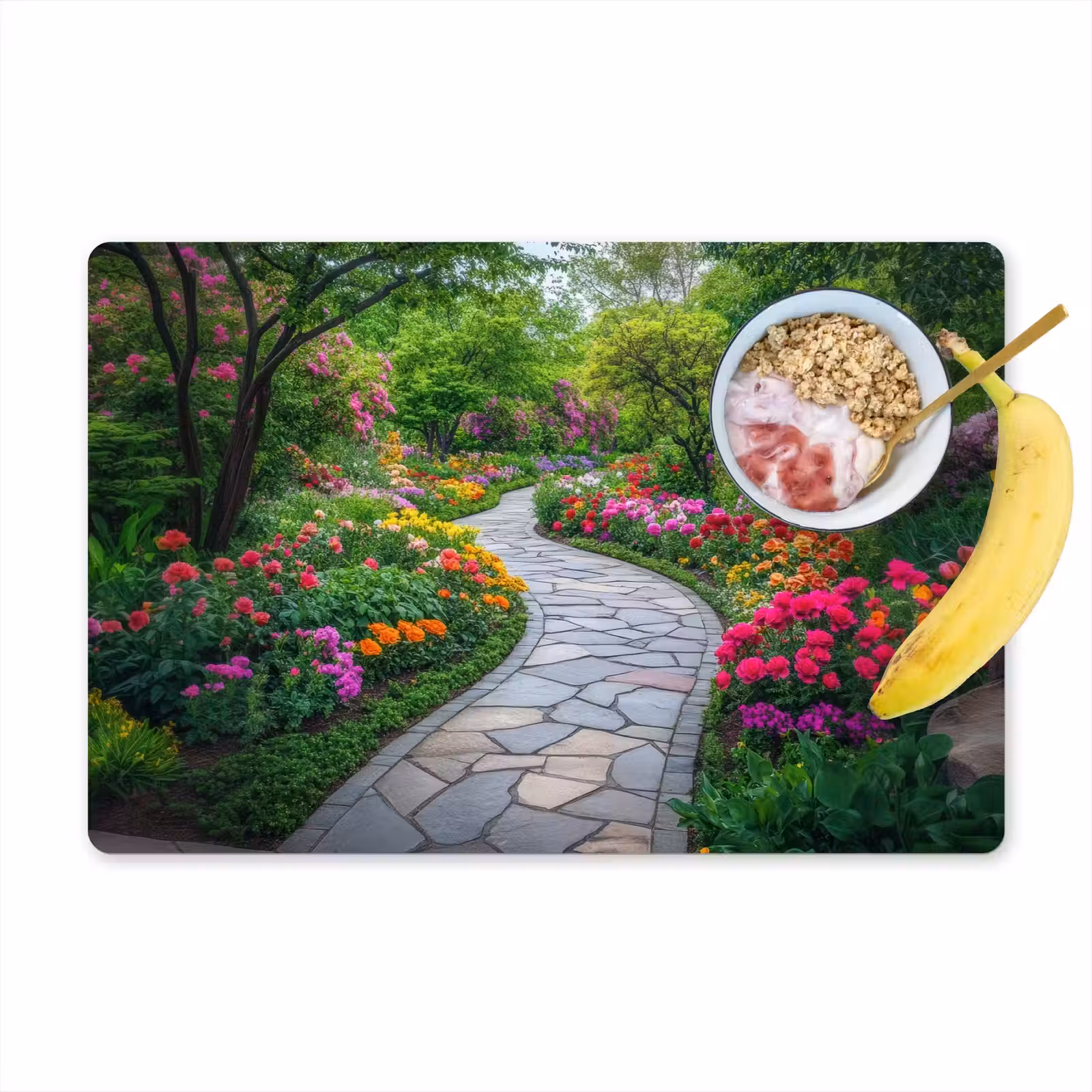 Placemat - 6 stuks - Park - Bloemen - Tuin — 1