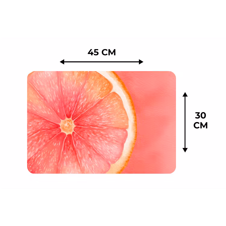 Placemat - 6 stuks - Grapefruit - Roze - Levendig — 3