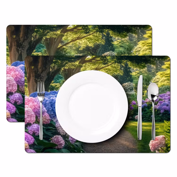 Placemat - 6 stuks - Hortensia- Park - Pad — 2