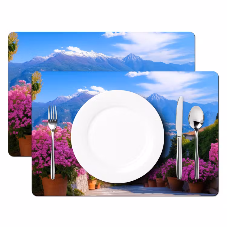 Placemat - 6 stuks - Lake Como - Italië - Landschap — 2