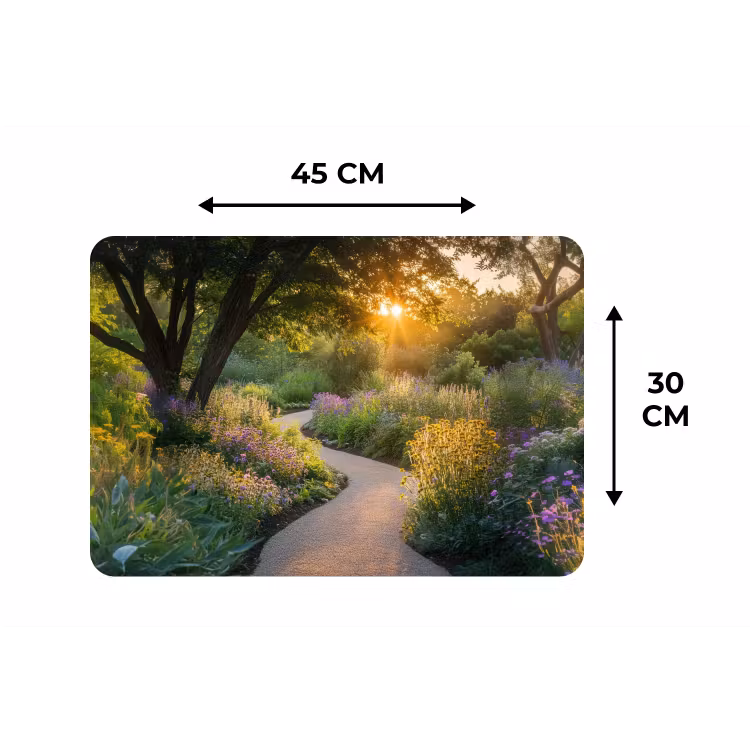 Placemat - 6 stuks - Pad - Bloemen - Park — 3