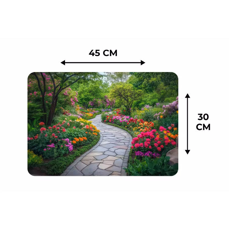 Placemat - 6 stuks - Park - Bloemen - Tuin — 3