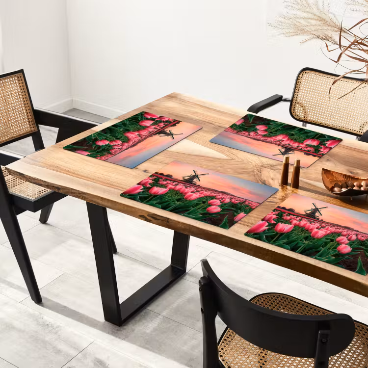Placemat - 6 stuks - Tulpen - Molen - Nederland — 5