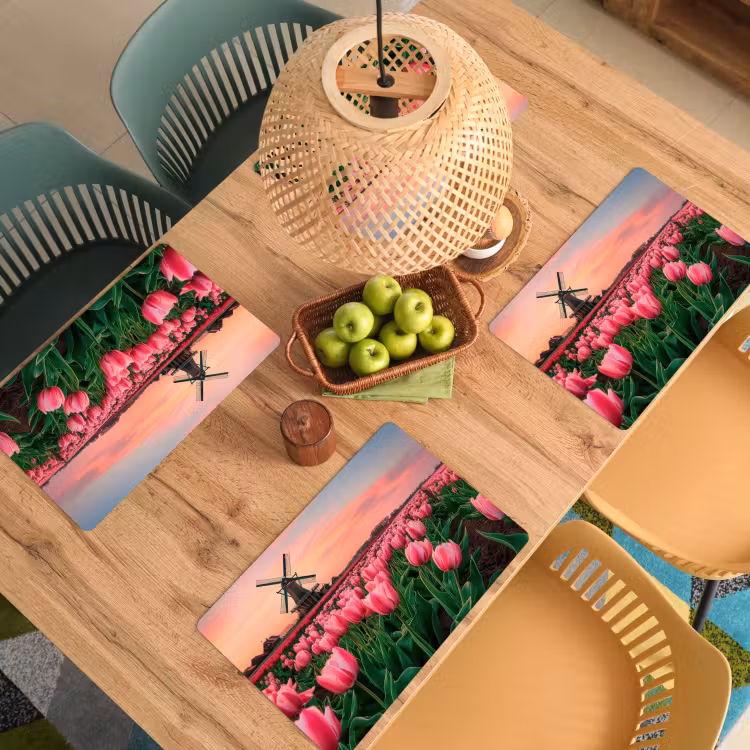 Placemat - 6 stuks - Tulpen - Molen - Nederland — 6