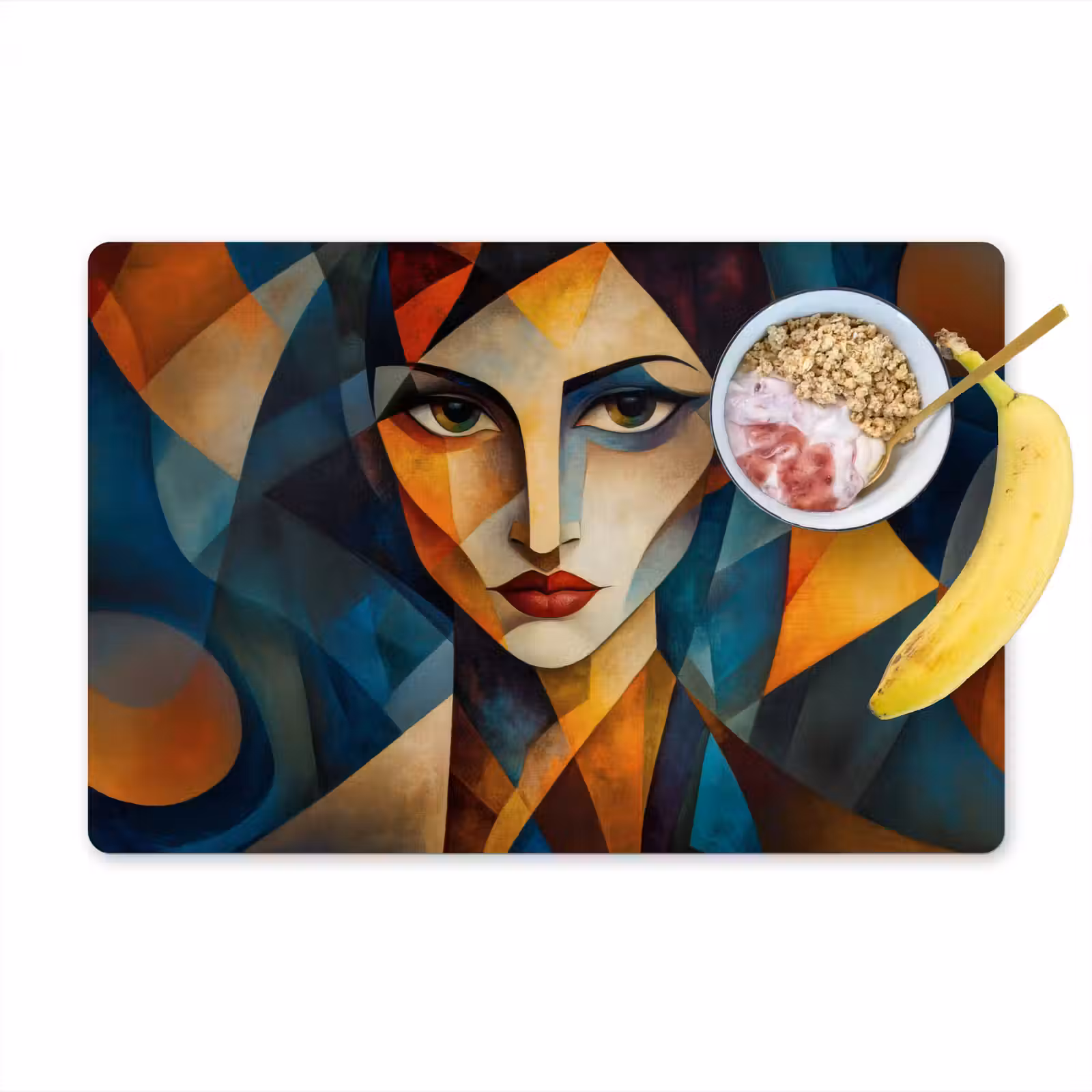 Placemat - 6 stuks - Portret - Abstract - Vormen — 1