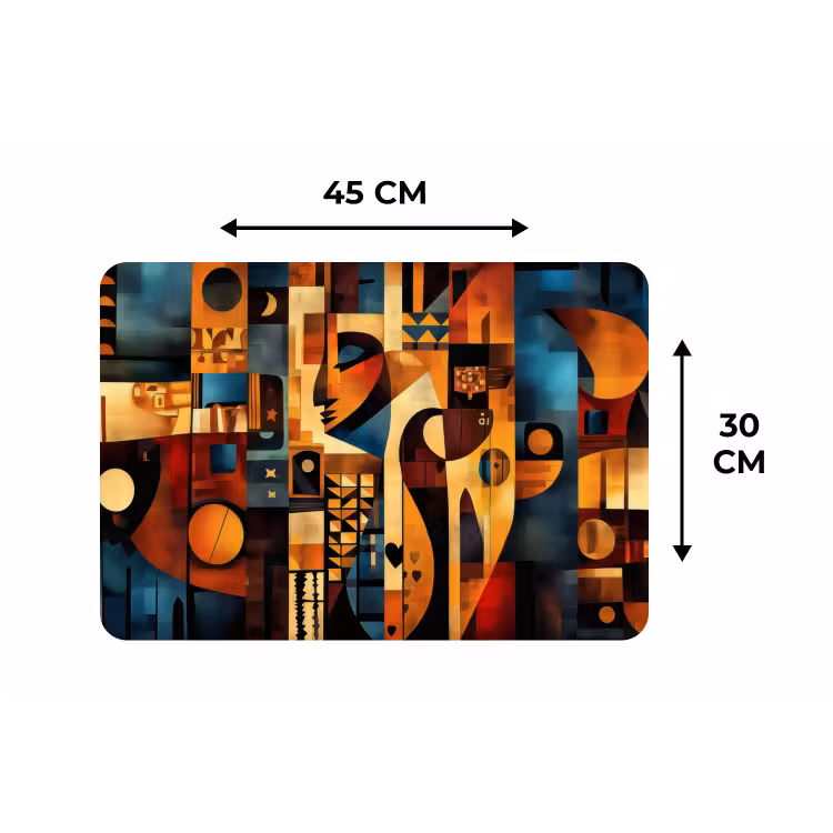 Placemat - 6 stuks - Figuren - Abstract - Symbolen — 3